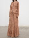 Mutedance 25 Autumn/Winter Elastic Lace Waist Casual Pants Series Flower Dye Handmade MD-MD25FW102-rose (MD25FW101)